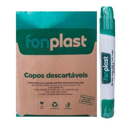 Imagem de copo plast fonplast 200ml c/1000und