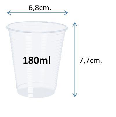 Imagem de Copo plástico 180mL PP Branco 2.500 unidades Copobras