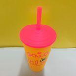 Imagem de Copo Plástico com Canudo Saia de Filó 600ML