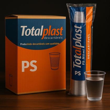Imagem de Copo plastico descartavel 180ml com 1000 un suco aguá refri