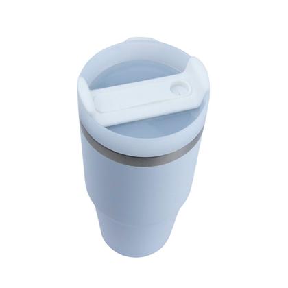 Imagem de Copo Quencher Térmico 420ml Garrafa com Alça e Canudo Bebidas Quentes e Frias