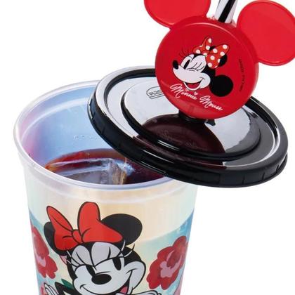 Imagem de Copo Refri Furta-cor Com Pin Minnie Vermelho 500 ml Plasutil