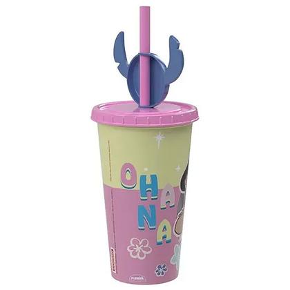 Imagem de Copo Refrigerante com Pingente Lilo Stitch 500ml 17705 - Plasútil
