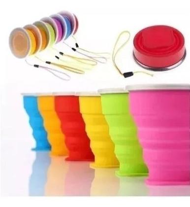 Imagem de Copo Retrátil De Silicone Dobrável Ecológico Bpa Free 200