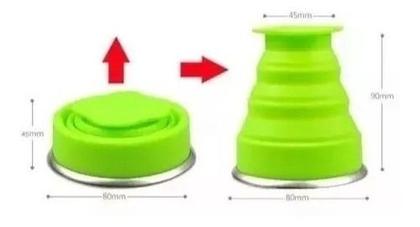 Imagem de Copo Retrátil De Silicone Dobrável Ecológico Bpa Free 200