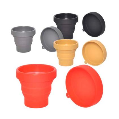 Imagem de Copo Retrátil em Silicone 150ml com Tampa Dobrável Prático