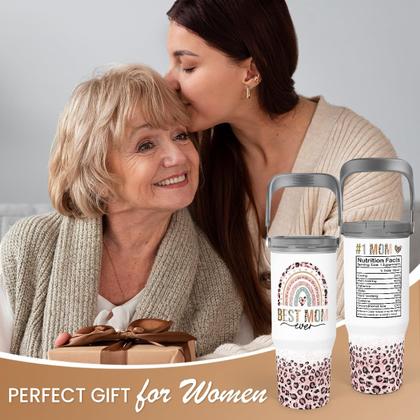 Imagem de Copo SANDJEST de 30 onças com alça de aço inoxidável Flip Straw