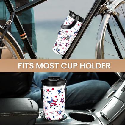 Imagem de Copo SANDJEST de 30 onças com alça de aço inoxidável Flip Straw