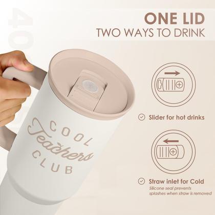 Imagem de Copo SANDJEST isolado em aço inoxidável de 1,2 L com alça