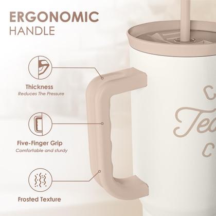 Imagem de Copo SANDJEST isolado em aço inoxidável de 1,2 L com alça