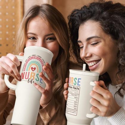 Imagem de Copo SANDJEST Nurse em aço inoxidável 1183 ml com alça