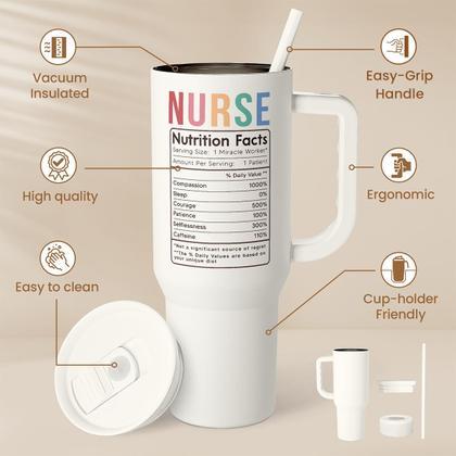 Imagem de Copo SANDJEST Nurse em aço inoxidável 1183 ml com alça