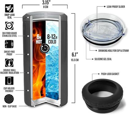 Imagem de Copo SANDJEST School Bus Driver 350ml em aço inoxidável