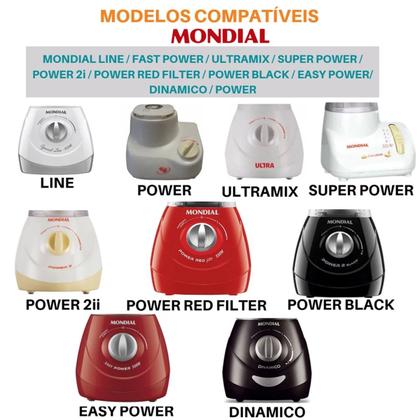 Copo serve para Mondial Line/ Dinâmico / Super/ Power/ Ultra Mix/ Fast Power/ Power2i/ Ultra translúcido - Micromax Imagem de Copo serve para Mondial Line/ Dinâmico / Super/ Power/ Ultra Mix/ Fast Power/ Power2i/ Ultra translúcido