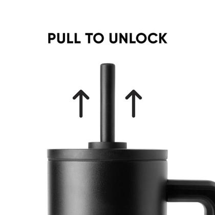 Imagem de Copo Simple Modern Trek Signature de 1,2 L com alça e canudo