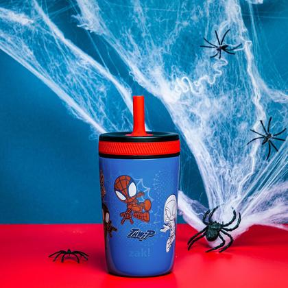 Imagem de Copo Sippy Zak Designs Marvel Spider-Man Kelso 350 ml em aço inoxidável