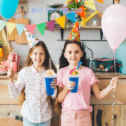 Imagem de Copo Slushy Maker Cup Copudy DIY Magic Squeeze com azul palha