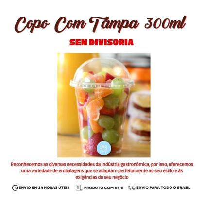 Imagem de Copo Supremo Prafesta de 300ml com Tampa Bolha - Embanet