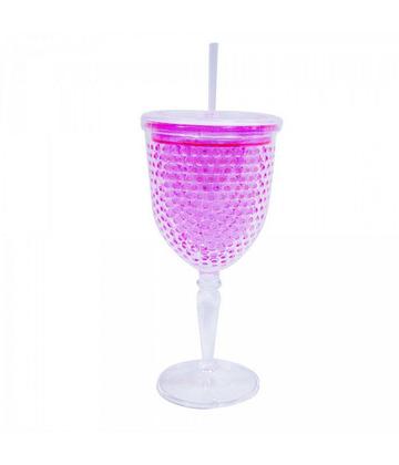 Imagem de Copo Taça Mulher Maravilha 300ml Gel Isolante Com Canudo DC Comics