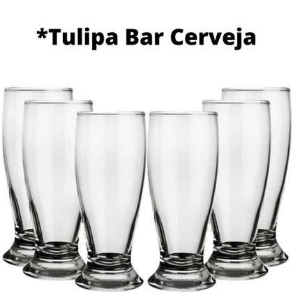 Imagem de Copo Taça Tulipa de Chopp Cerveja 350ml Vidro Transparente