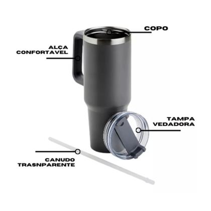 Imagem de Copo Térmico 1200ml Bebida Quente E Frio