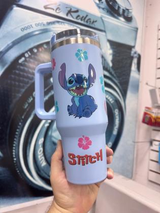 Imagem de Copo Térmico 1200ml Blogueira Bebida Quente Frio Canudo Lisa DTF UV Stich