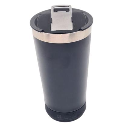 Copo Térmico 420ml Com Caixa De Som com LED Bluetooth Aço Inox Tampa Bebidas Gelada Quente Abridor de Garrafa Cerveja Café - WCS Imagem de Copo Térmico 420ml Com Caixa De Som com LED Bluetooth Aço Inox Tampa Bebidas Gelada Quente Abridor de Garrafa Cerveja Café