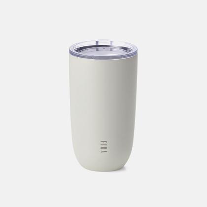 Imagem de Copo Térmico 500ml - FIKA - Tampa Plana - Cor Bege