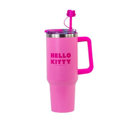 Imagem de Copo Térmico Canecão Tumbler c/ Pingente Hello Kitty 1,15L Zona Criativa - 10025960