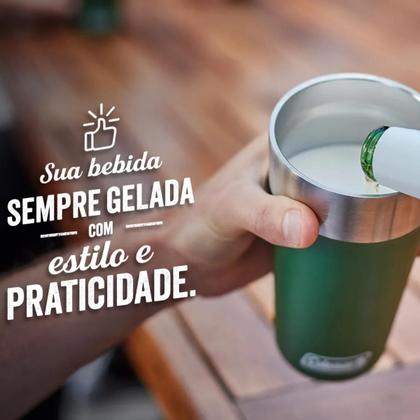Imagem de Copo Termico Cerveja Agua Suco Com Tampa 600ml Coleman