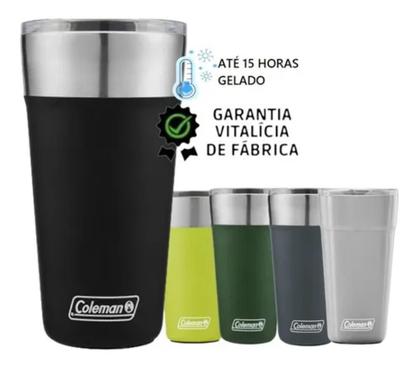 Imagem de Copo Térmico Coleman 600ml (Original) Garantia Vitalícia Com Tampa E Abridor Integrado