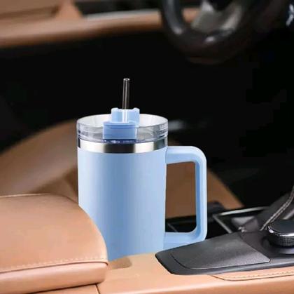 Imagem de Copo Térmico com Canudo 1200 ML Caneca  Garrafa de Água Café  Refrigerante Chá