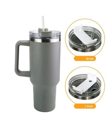 Imagem de Copo Térmico com Canudo 1200 ML Caneca  Garrafa de Água Café  Refrigerante Chá