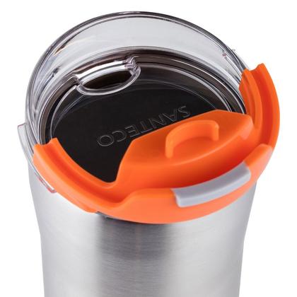 Imagem de Copo Térmico com Tampa 590 ml Origami Prata SANTECO