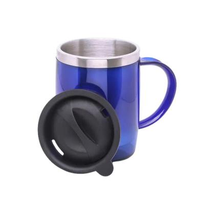 Imagem de Copo Térmico com Tampa a Vacum e Alça Caneca Inox 400ml