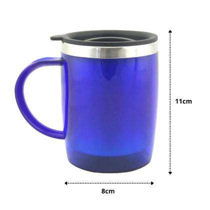 Imagem de Copo Térmico com Tampa a Vacum e Alça Caneca Inox 400ml