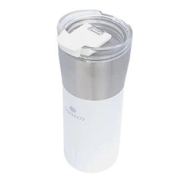 Imagem de Copo Térmico com Tampa Kariba 500 ml Branco SANTECO