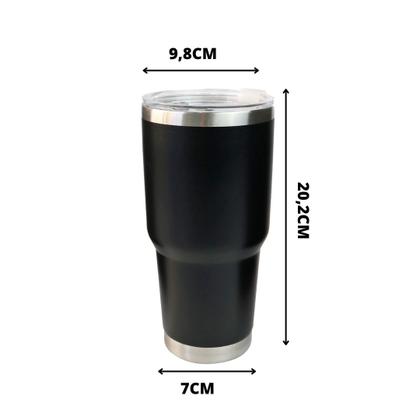 Imagem de Copo térmico de aço inoxidável com tampa 900ml