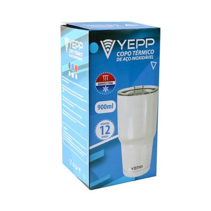 Imagem de Copo térmico de aço inoxidável com tampa 900ml