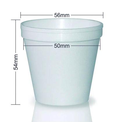 Imagem de Copo termico de isopor 70ml com 200 descartavel totalplast