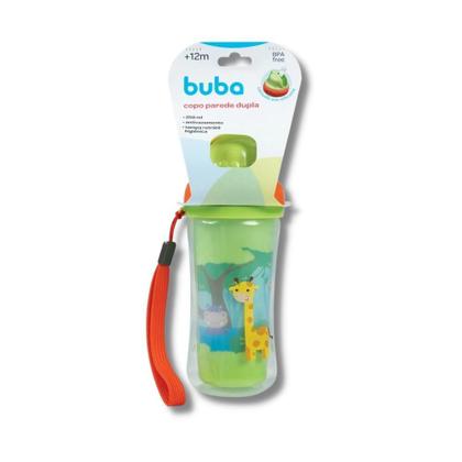Imagem de Copo termico de parede dupla c/ canudo 250ml animal fun - buba