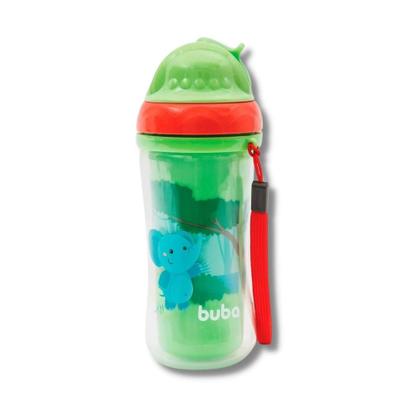 Imagem de Copo termico de parede dupla c/ canudo 250ml animal fun - buba