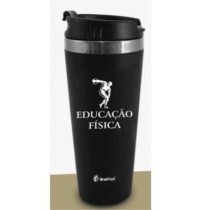 Imagem de Copo Térmico Emborrachado Curso Educação Fisica 450ml Brasfoot
