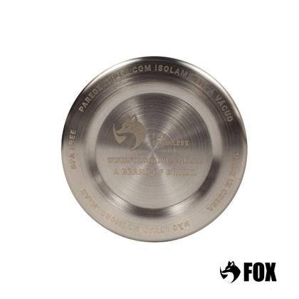 Imagem de Copo Térmico Fox Stainless Quente e Frio com Tampa 473ml Branco