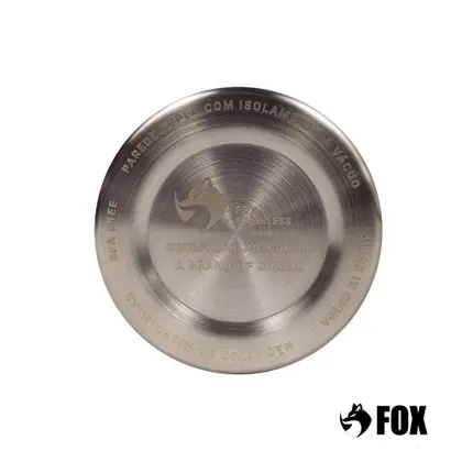 Imagem de Copo Térmico Fox Stainless Quente e Frio com Tampa 473ml Verde