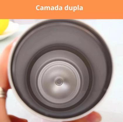 Imagem de Copo Térmico Glitter Sem Alça Com Tampa Dupla Camada 900ml