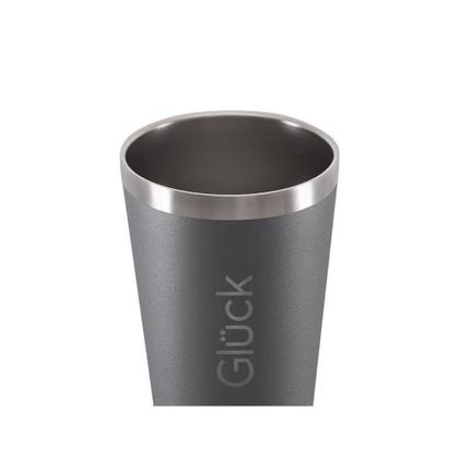 Imagem de Copo Térmico Gluck Sleek Titanium Em Aço Inox 473Ml Suporta