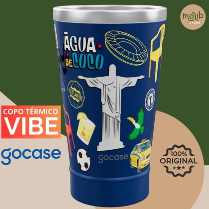 Imagem de Copo Térmico GOCASE Vibe 470ml Copacabana Cor:Azul Marinho