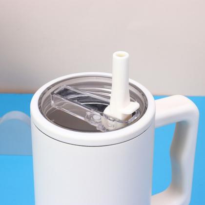 Imagem de copo Térmico Inox 1,2 Litros com Canudo, Alça, Tampa 40oz, com bico, tampa transparente TR-018