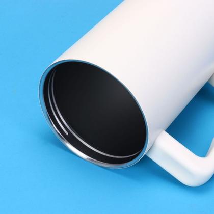 Imagem de copo Térmico Inox 1,2 Litros com Canudo, Alça, Tampa 40oz, com bico, tampa transparente TR-018